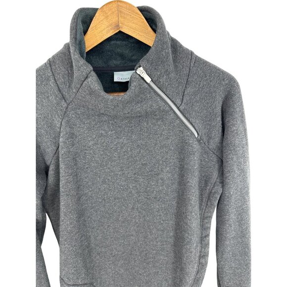 ATHLETA Cozy Karma Asymmetric Pullover Fleece Surplice Athlesure Size M - Picture 5 of 9